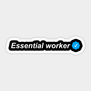 verified essential worker Sticker